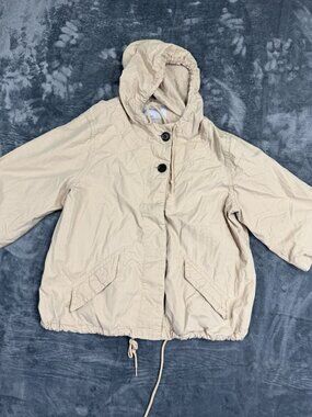 Old Navy Beige Lightweight Hooded Jacket XXL Womens
